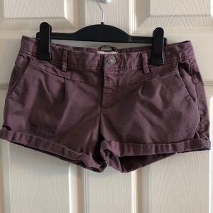 Garage burgundy khaki shorts